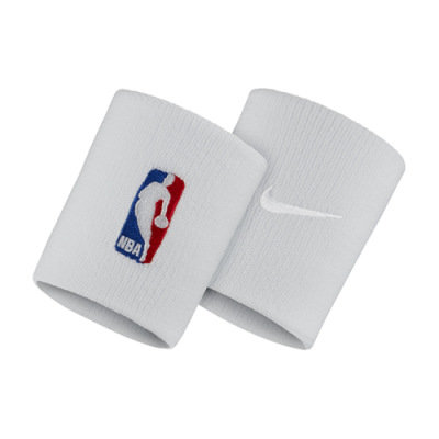 Raiščiai Vyrams Nike NBA Elite Basketball du riešų raiščiai NKN03100-100 Balta