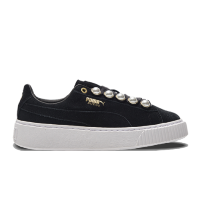 Laisvalaikio Batai Basutės / Šlepetės Puma Wmns Suede Platform Bling 366688-01 Balta Geltona Juoda